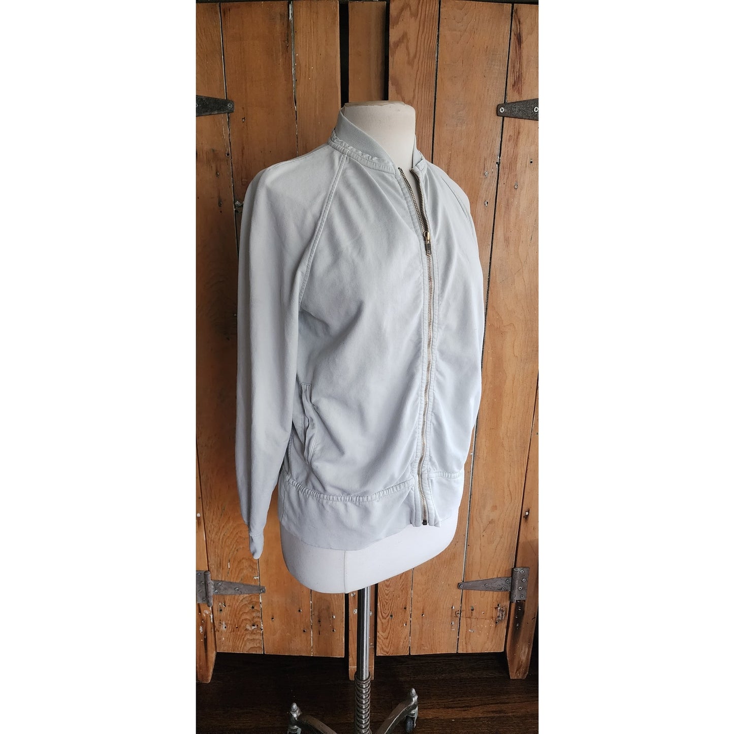 Vintage Y2K Burberry Jacket Gray Zip-Up / S