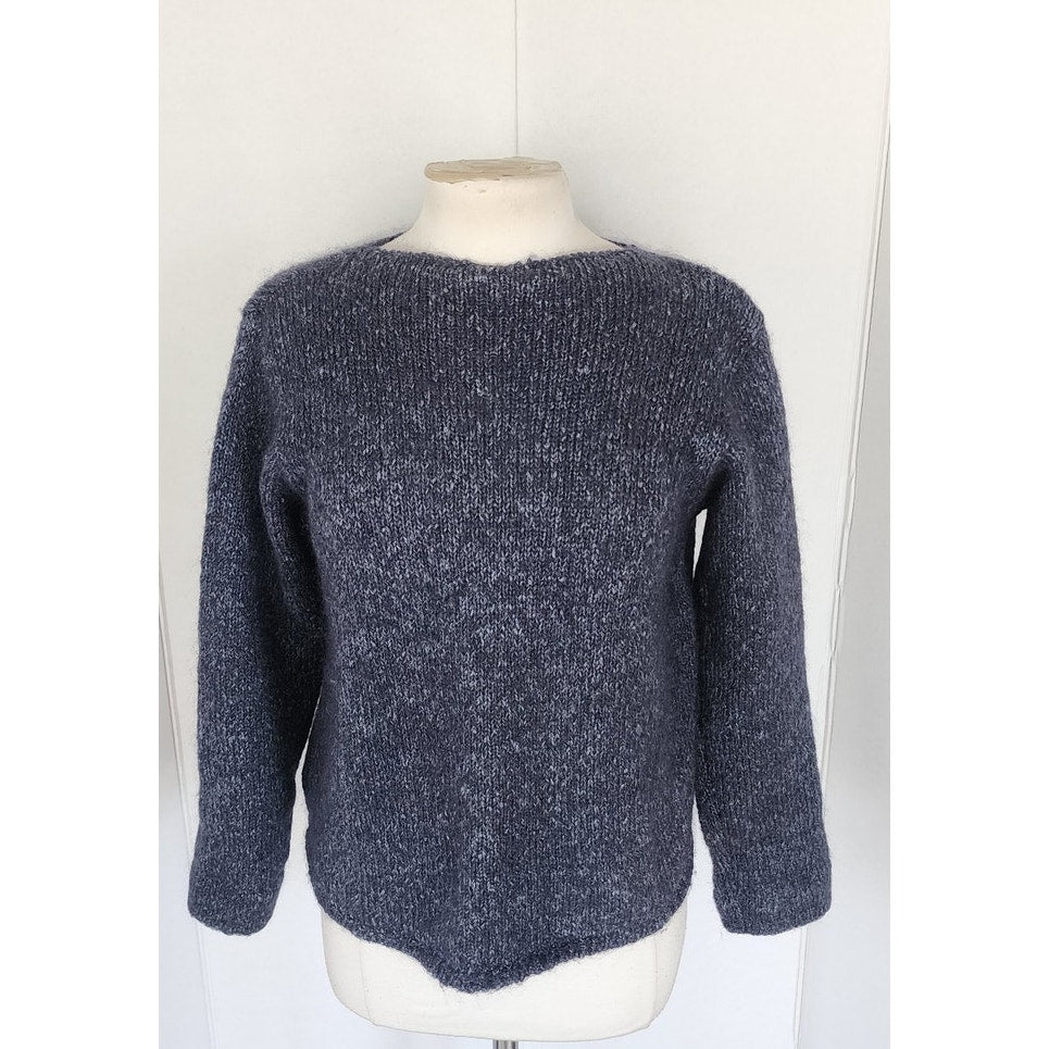 Vintage Weekend Max Mara Sweater Blue Wool Mohair Chunky Knit / M