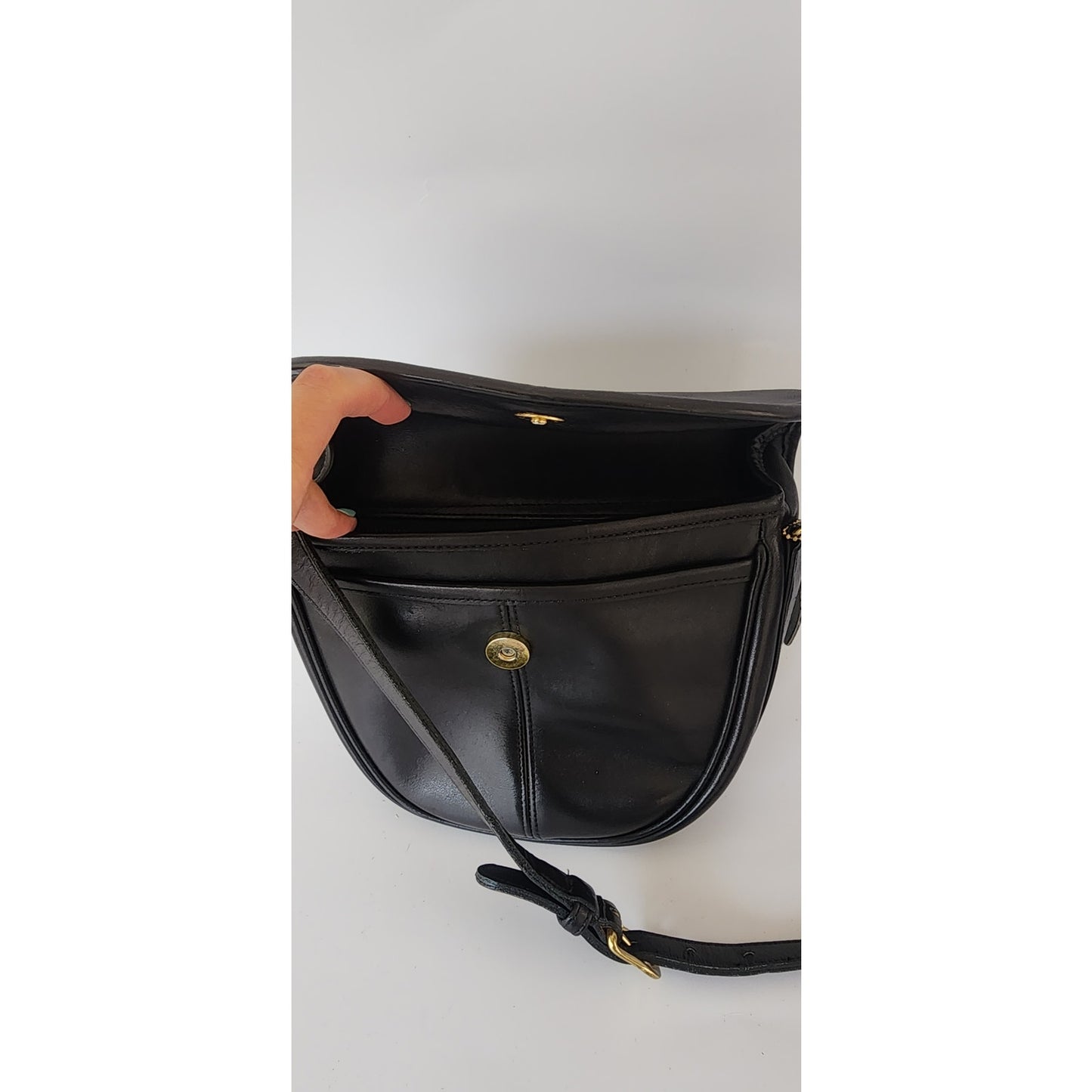 Vintage 1980s Coach 4100 Shoulder Bag Crossbody 0214 003