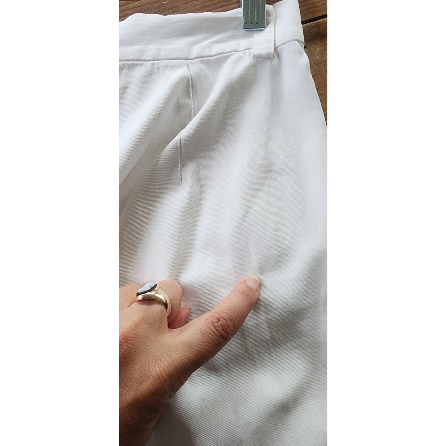 Vintage 90s Jil Sander Bermuda Shorts White Cotton / 36
