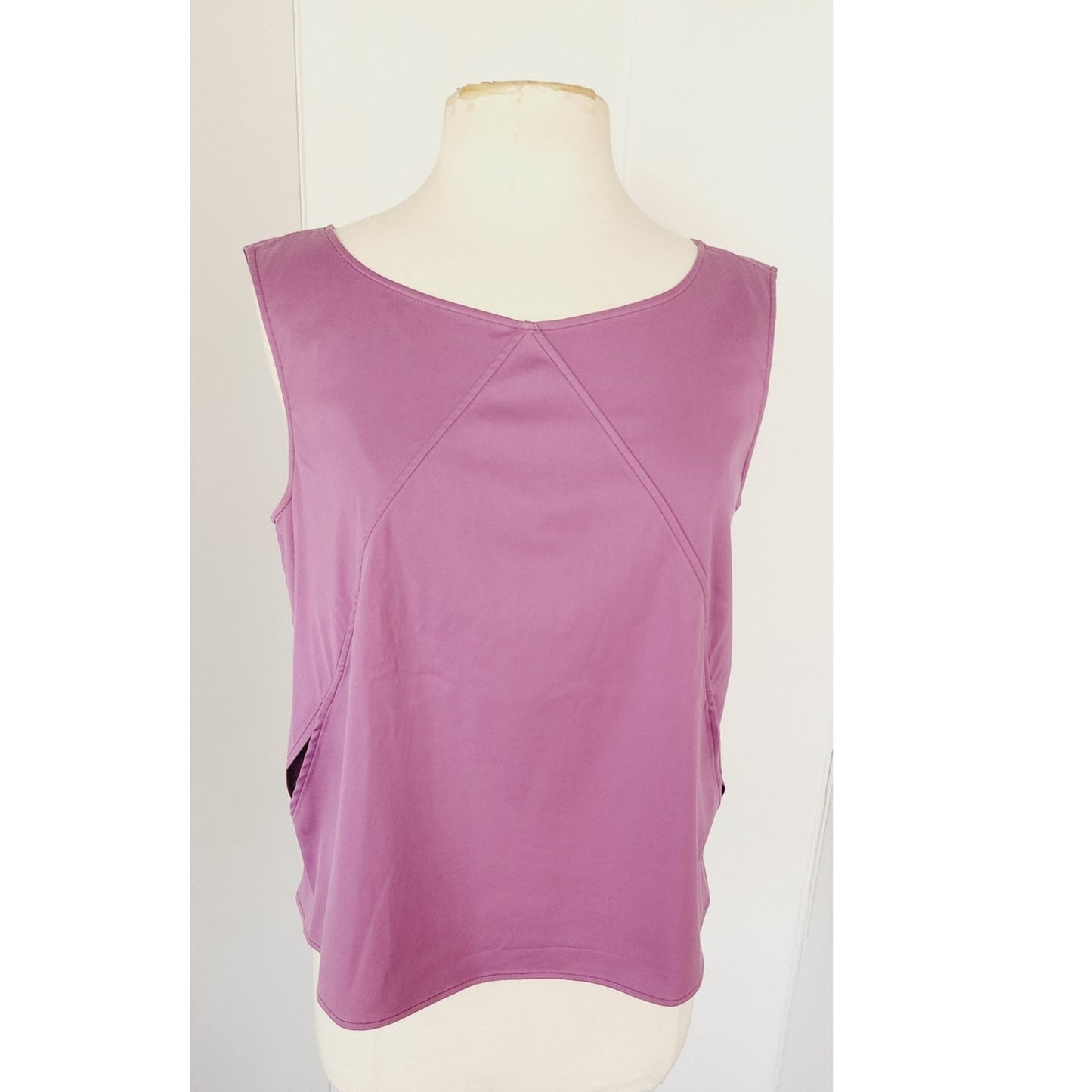 Vintage 2000s JIL Sander Top Purple Mauve Shell 38