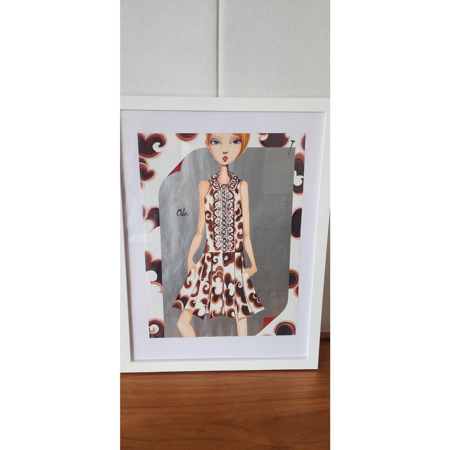 Ruben Toledo Fashion Illustration Nordstrom 2006 Chloe Framed