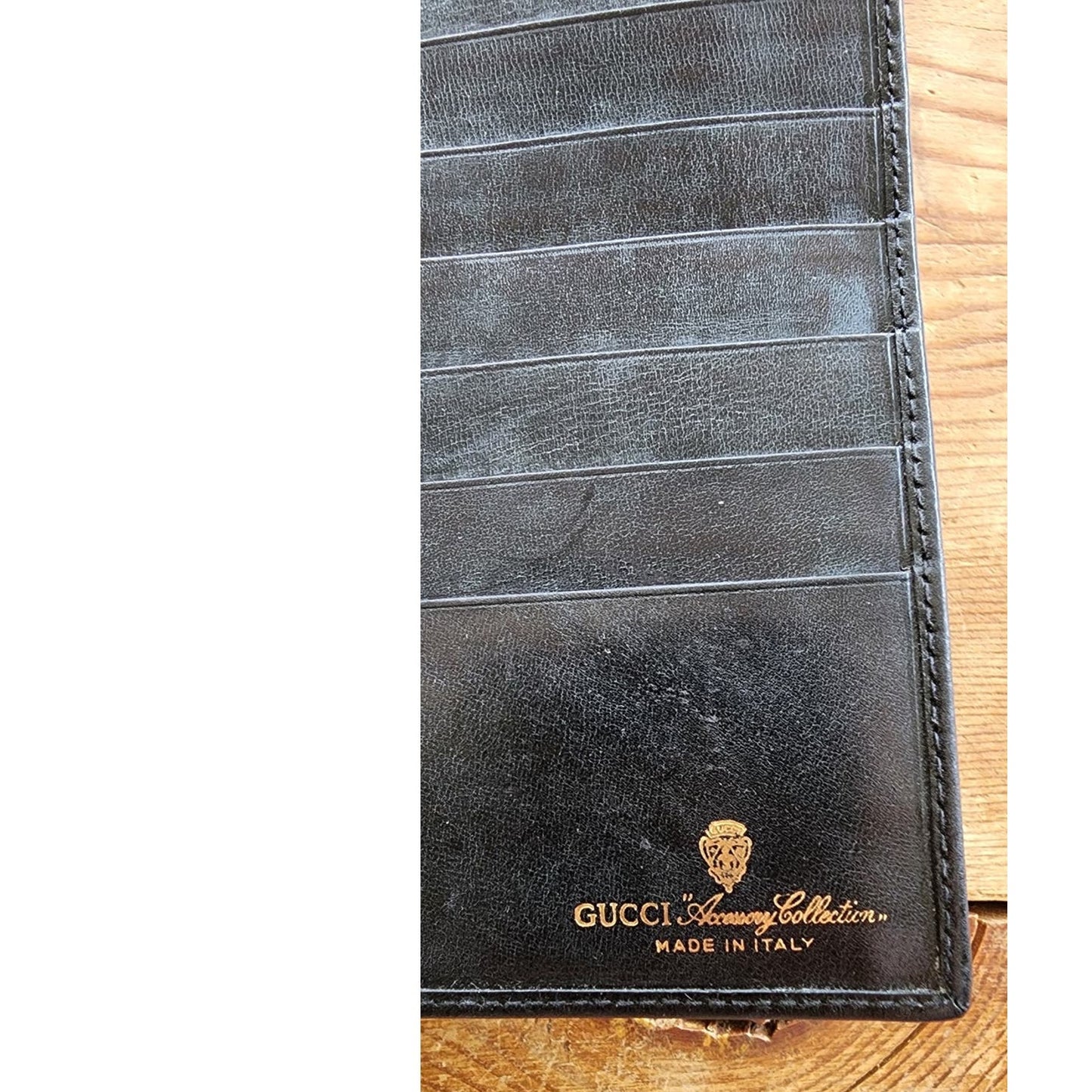 Vintage Gucci Wallet Sherry GG Canvas Monogrammed Red Green Stripe