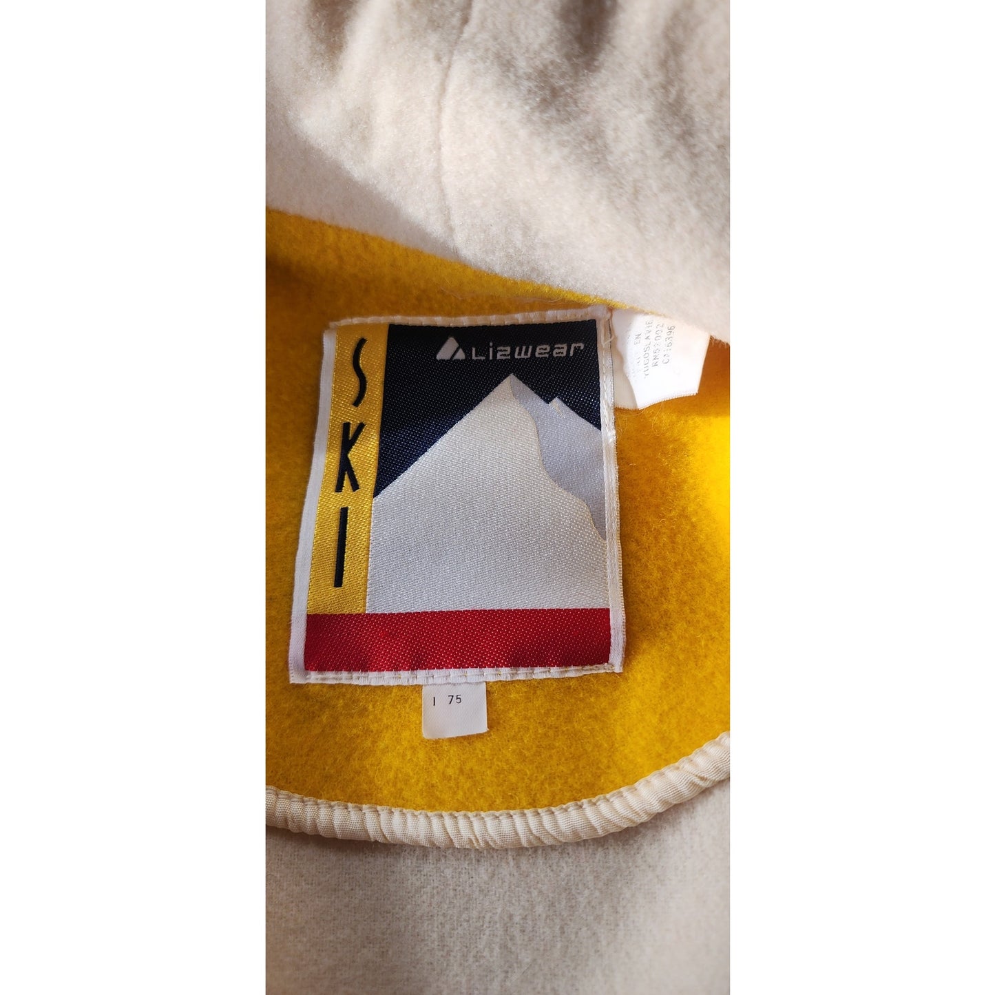 90s Blanket Coat Colorblock Wool Lizwear Claiborne Ski