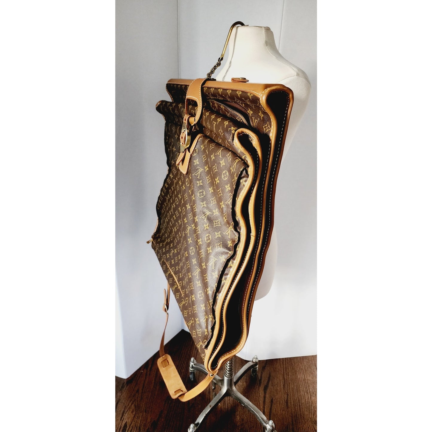Vintage Louis Vuitton Luggage Garment Bag Monogrammed