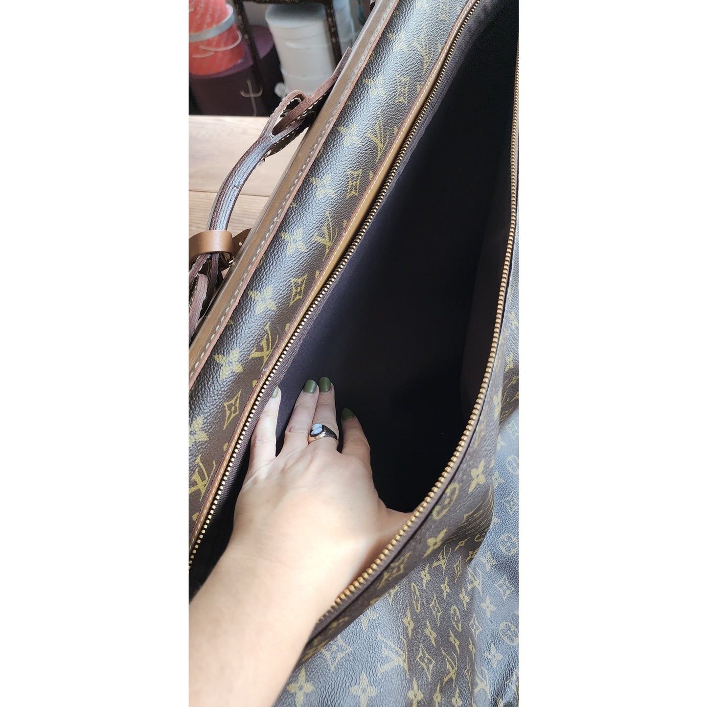 Vintage Louis Vuitton Luggage Garment Bag Monogrammed