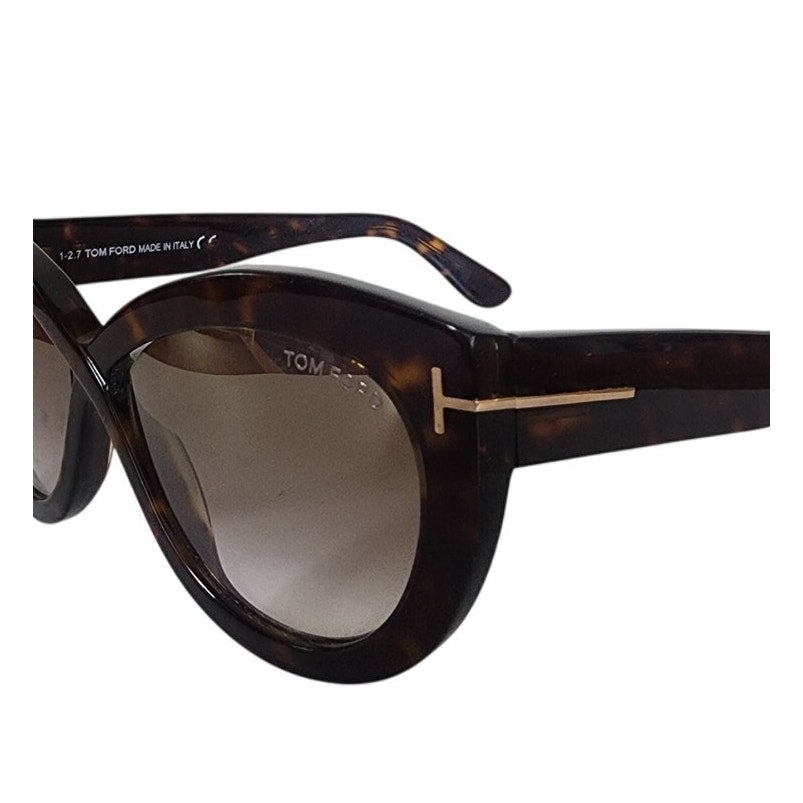 Tom Ford Sunglasses Women's Diane Mirrored Cat Eye Shades Eyewear