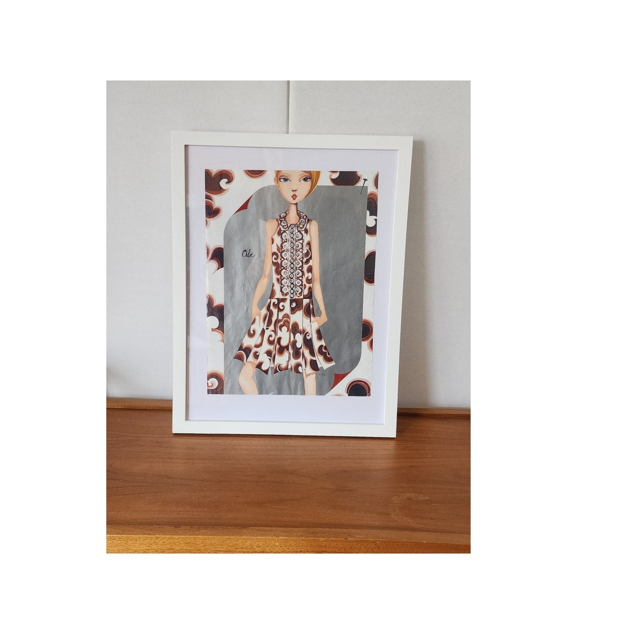 Ruben Toledo Fashion Illustration Nordstrom 2006 Chloe Framed