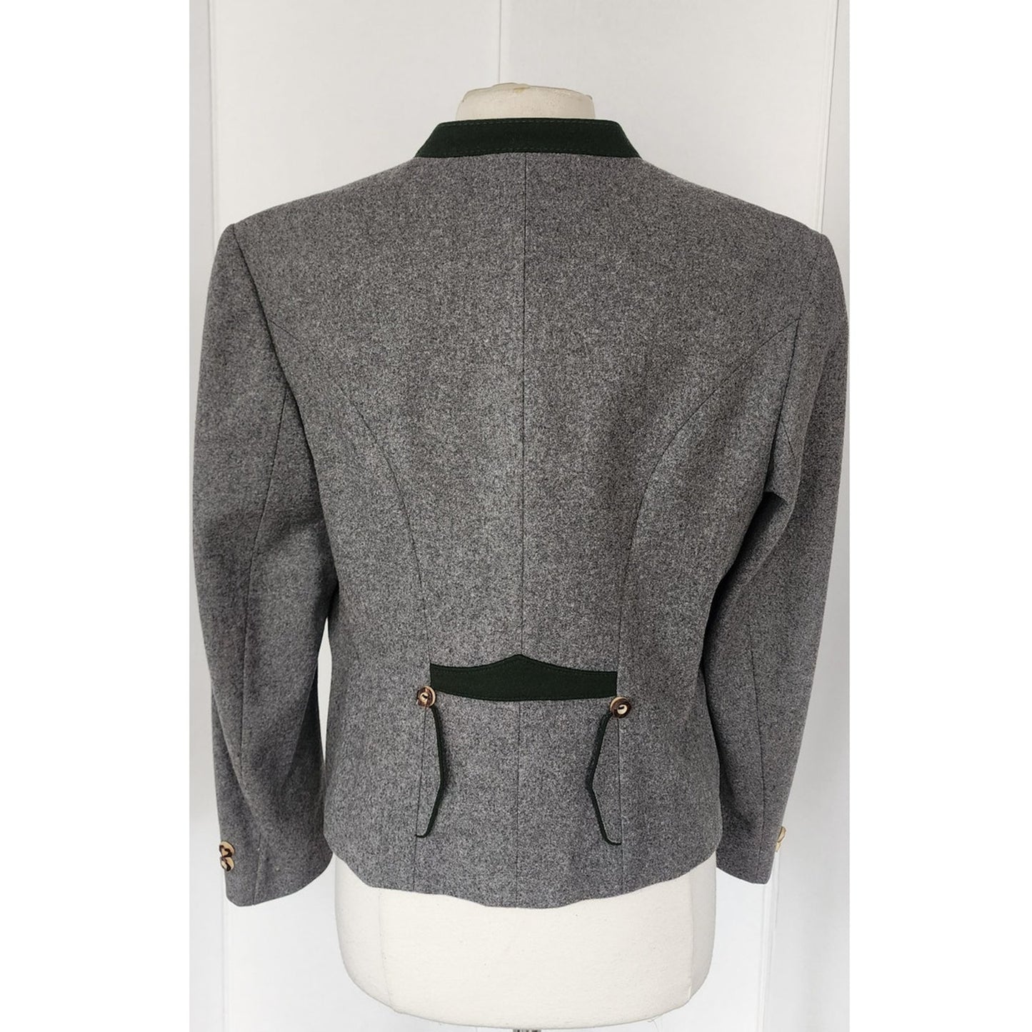 Vintage LODENFREY Riding Jacket Gray Boiled Wool Austria