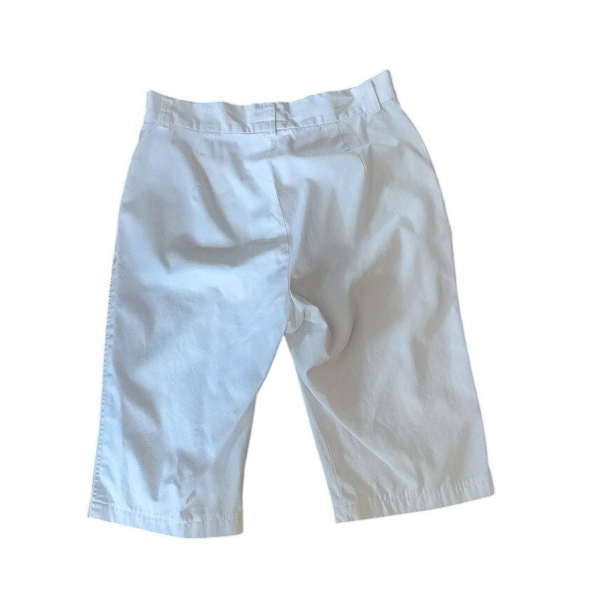 Vintage 90s Jil Sander Bermuda Shorts White Cotton / 36
