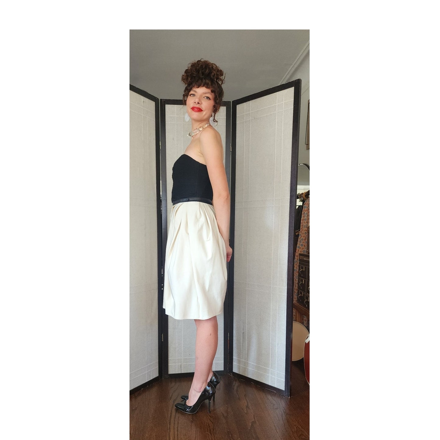 Jason Wu Resort 2000s Strapless Party Dress Ivory & Black NWT