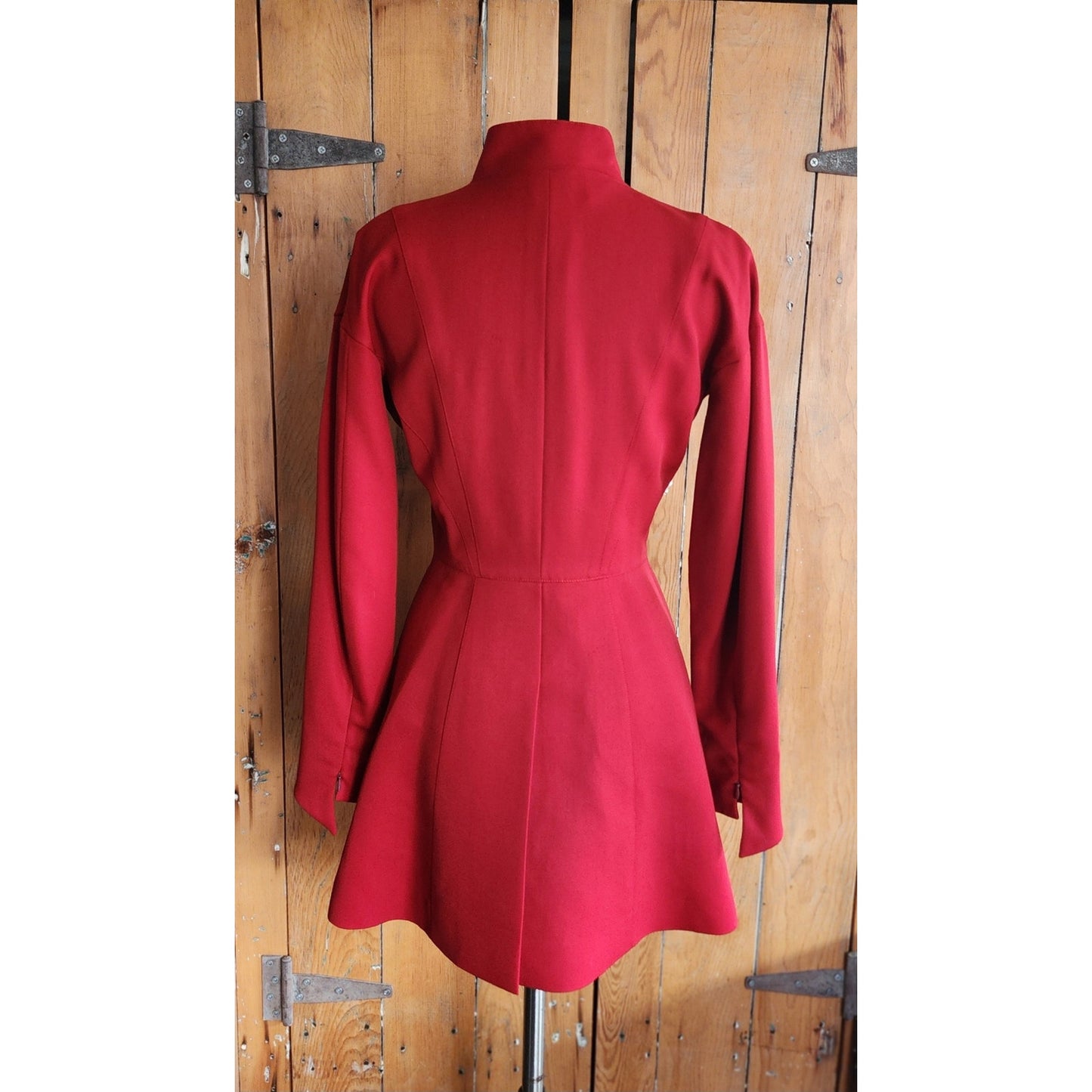 Vintage 90s Karl Lagerfeld Blazer Red Wool Jacket