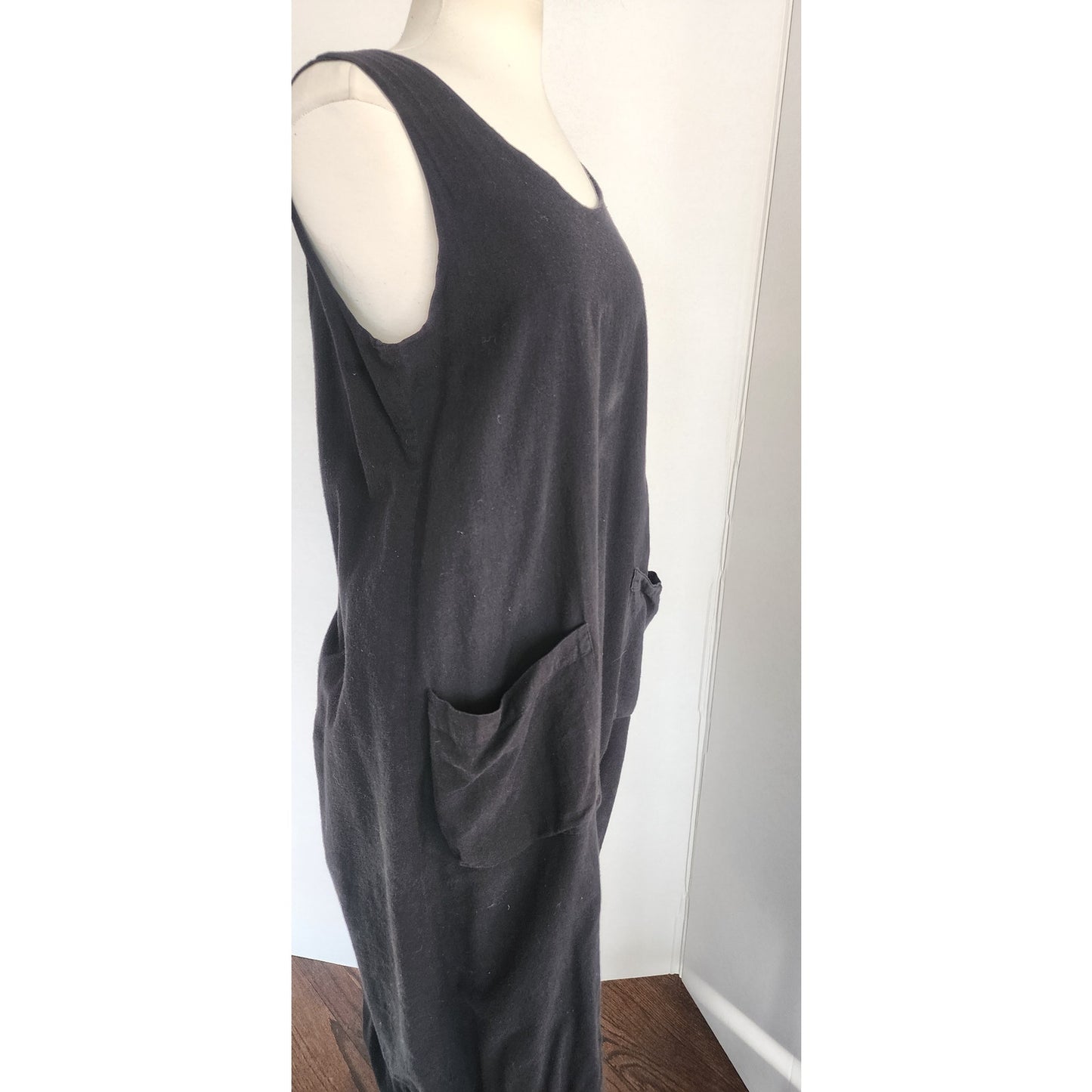 Vintage Lilith of France Black Dress Sleeveless w/Pockets