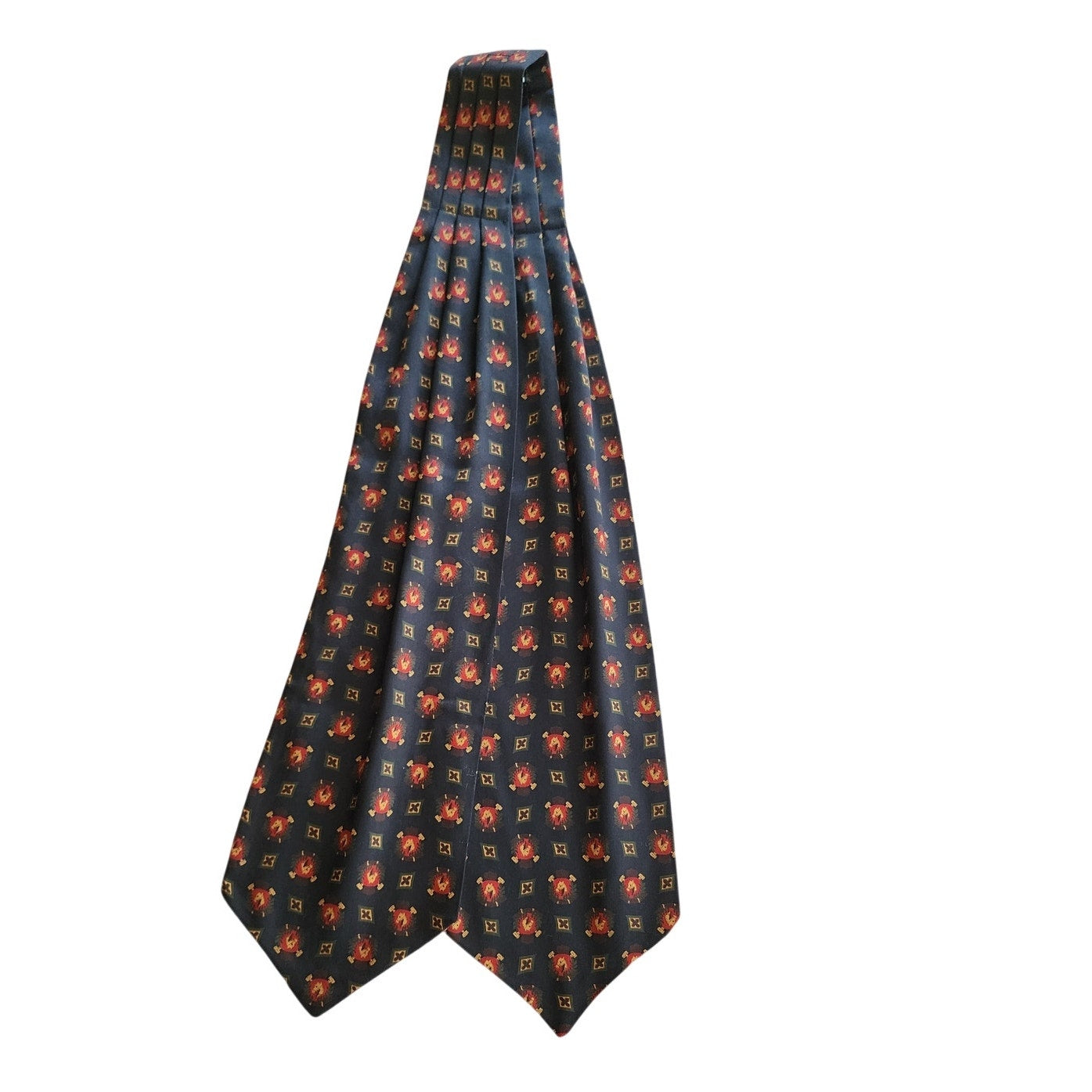 Vintage 90s DKNY Ascot Scarf Equestrian Horse Print