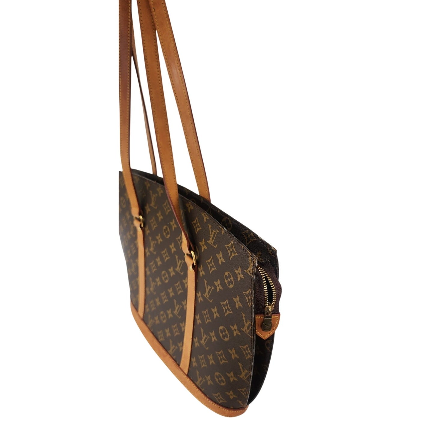 Vintage 1990s Louis Vuitton Babylone Tote Bag Monogram Brown Leather