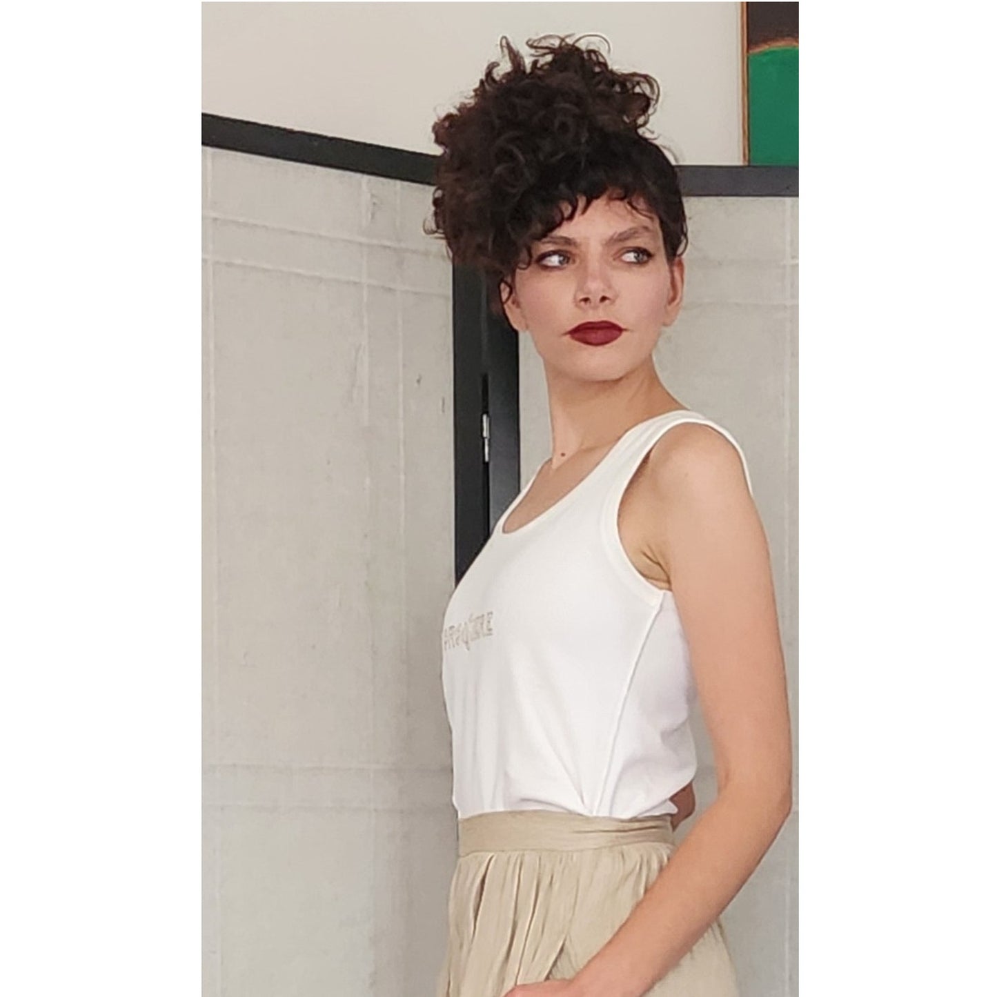 Vintage Sonia Rykiel Top CROISIERE Cropped White Tank