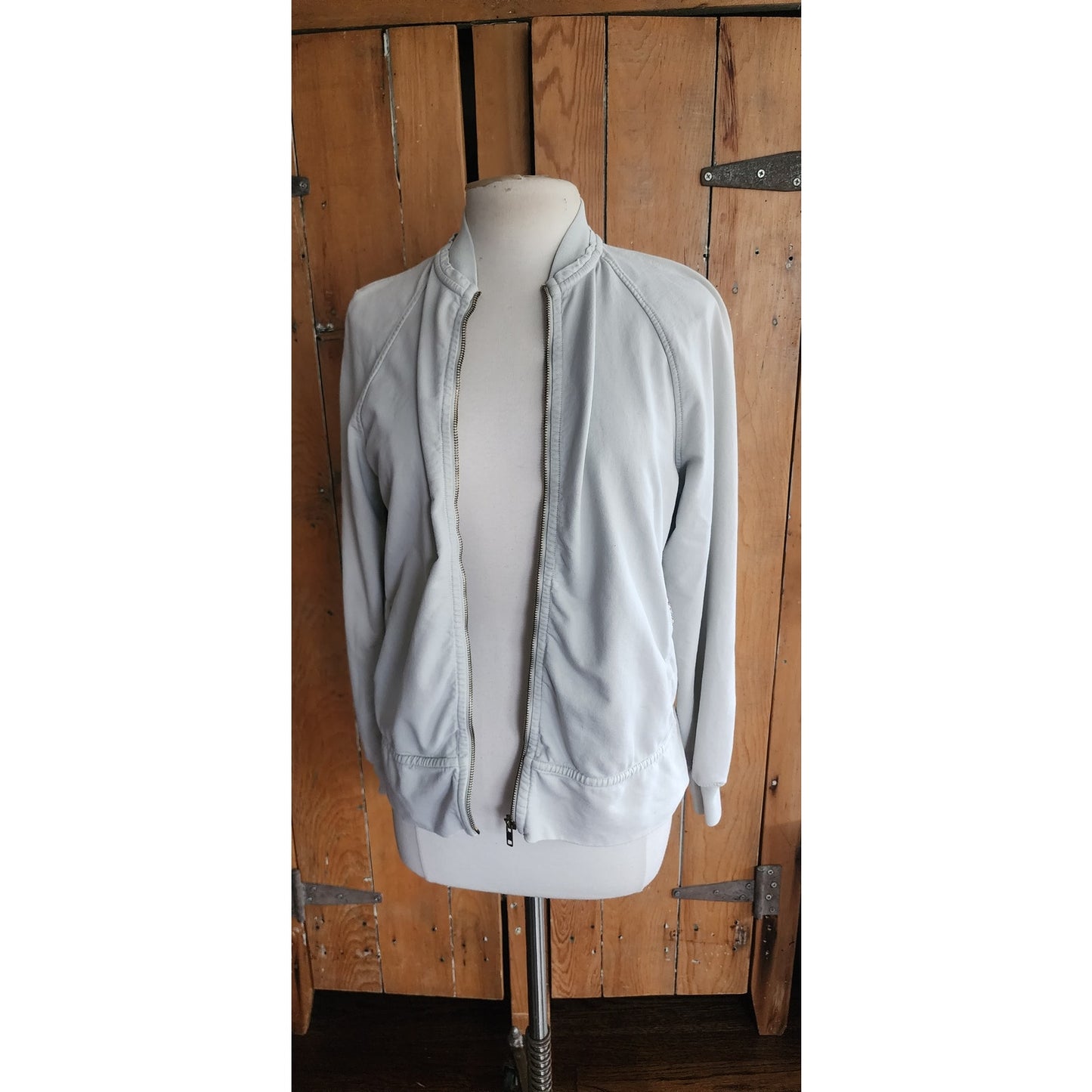 Vintage Y2K Burberry Jacket Gray Zip-Up / S