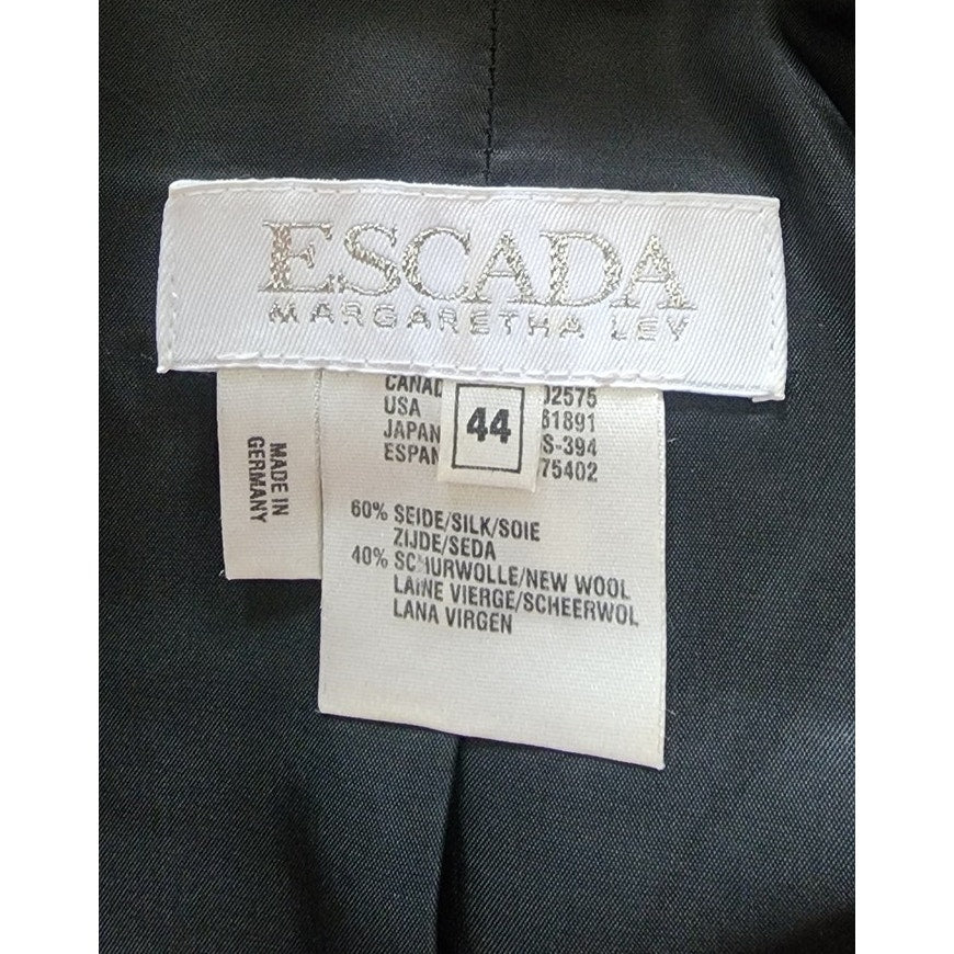 Vintage 1990s ESCADA Blazer Brown Bronze Metallic Jacket / Large
