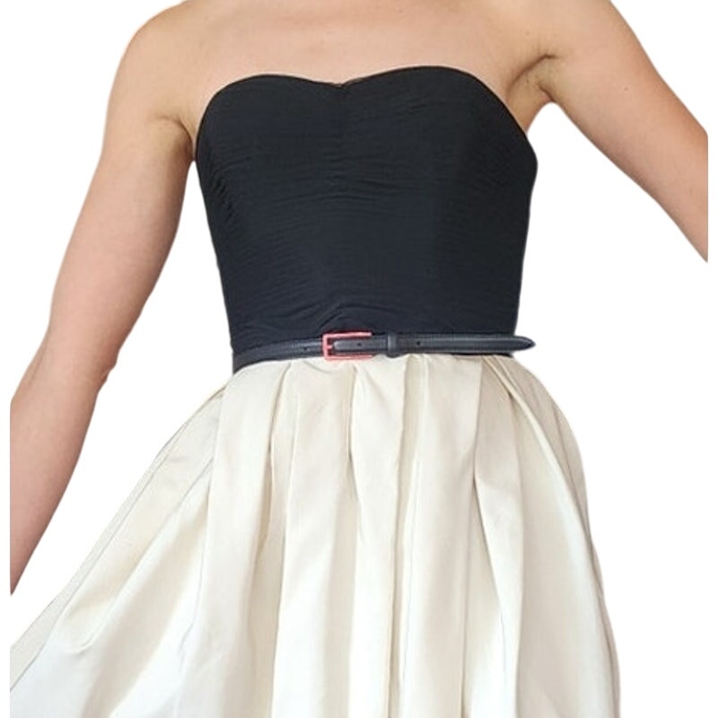 Jason Wu Resort 2000s Strapless Party Dress Ivory & Black NWT