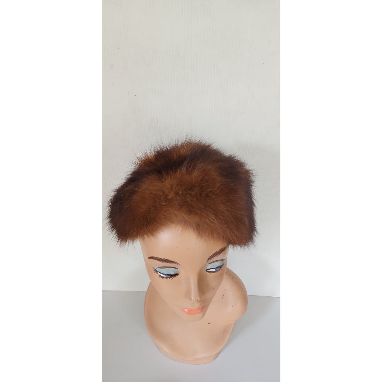 Vintage 50s Bes-Ben Hat Brown Sable Fur
