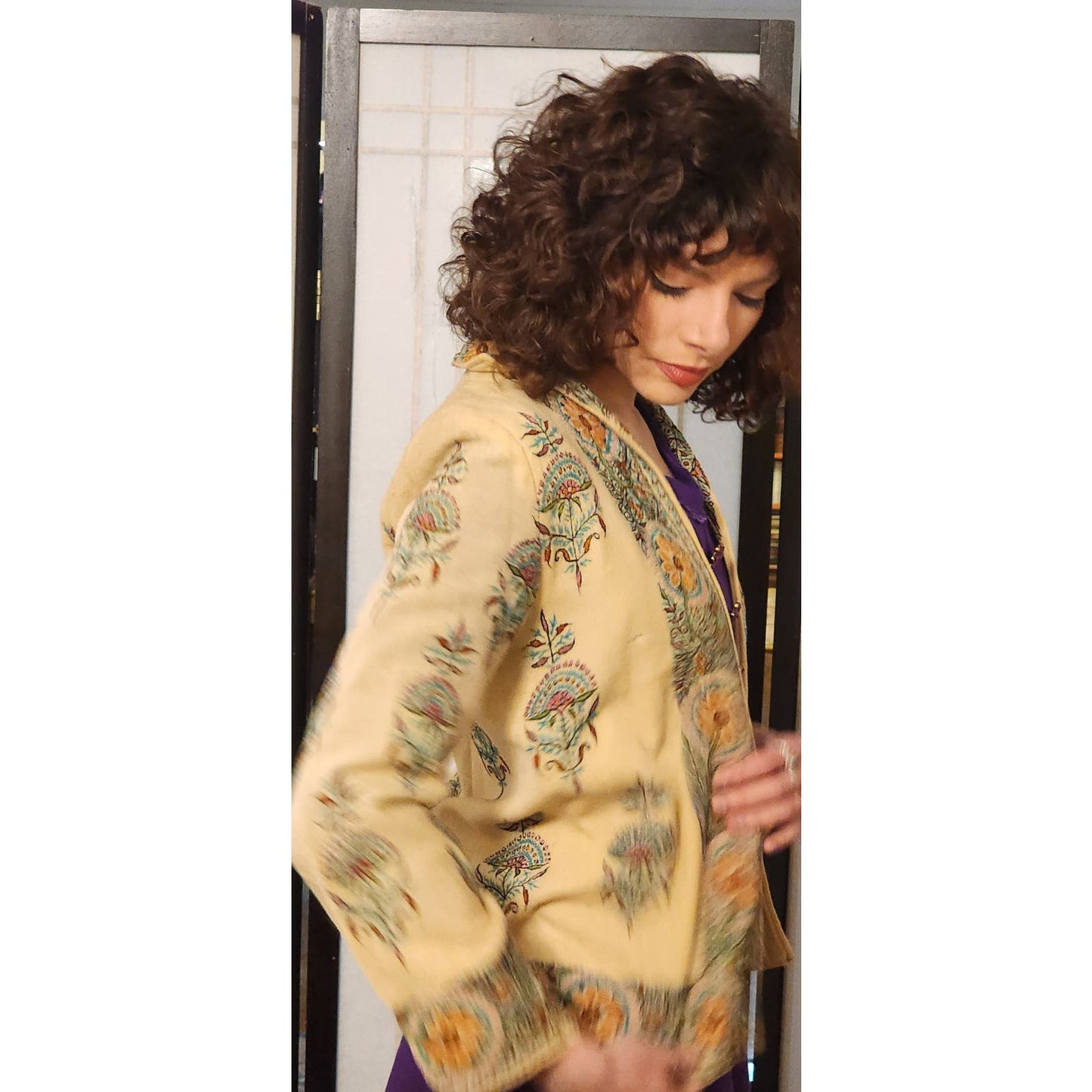 Vintage 20s Embroidered Wool Jacket
