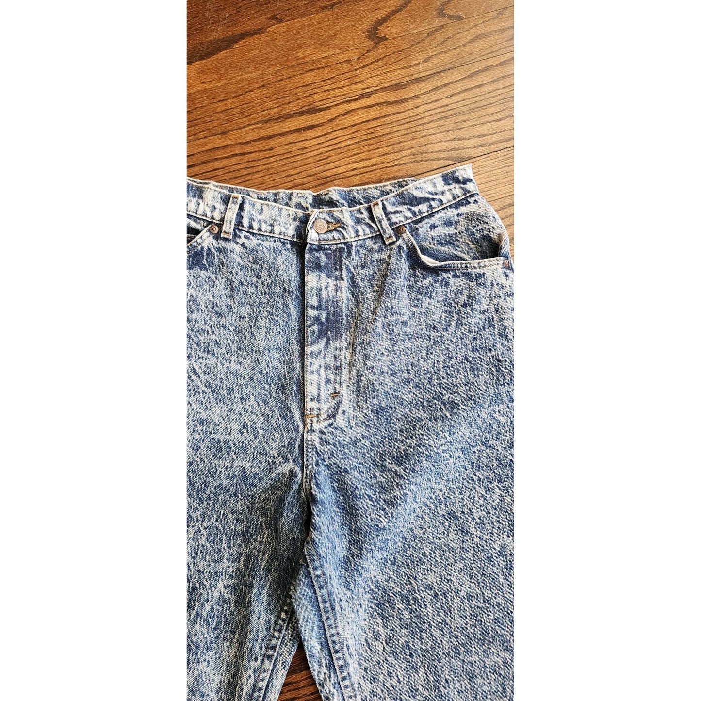 Vintage 80s Lee Riders Jeans Acid Wash Blue