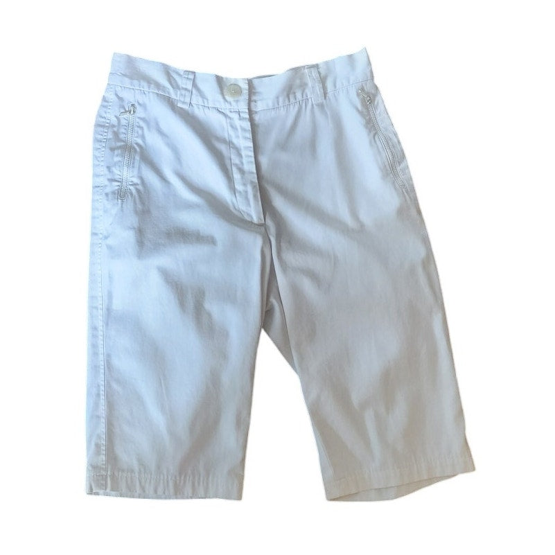 Vintage 90s Jil Sander Bermuda Shorts White Cotton / 36