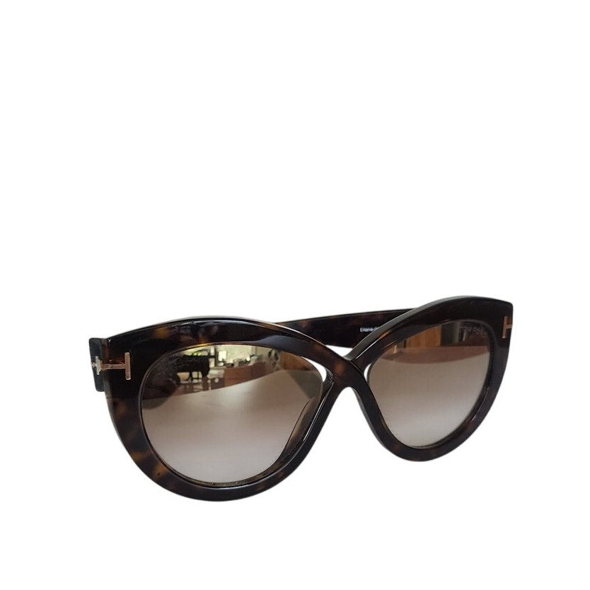 Tom Ford Sunglasses Women's Diane Mirrored Cat Eye Shades Eyewear