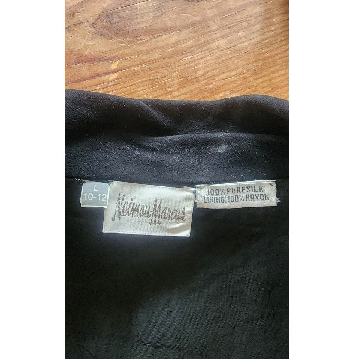 Vintage 80s Bomber Jacket Black Sequins Gold Eagle Motorcycle Patches Neiman Marcus / L