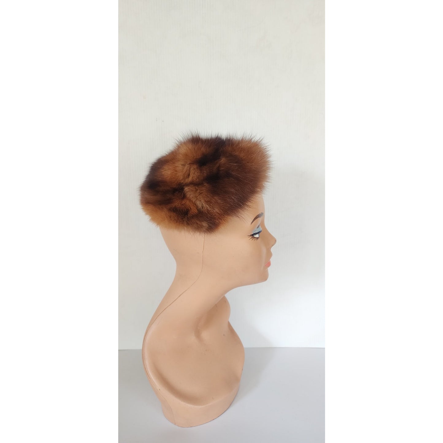 Vintage 1950s Bes-Ben Hat Brown Sable Fur
