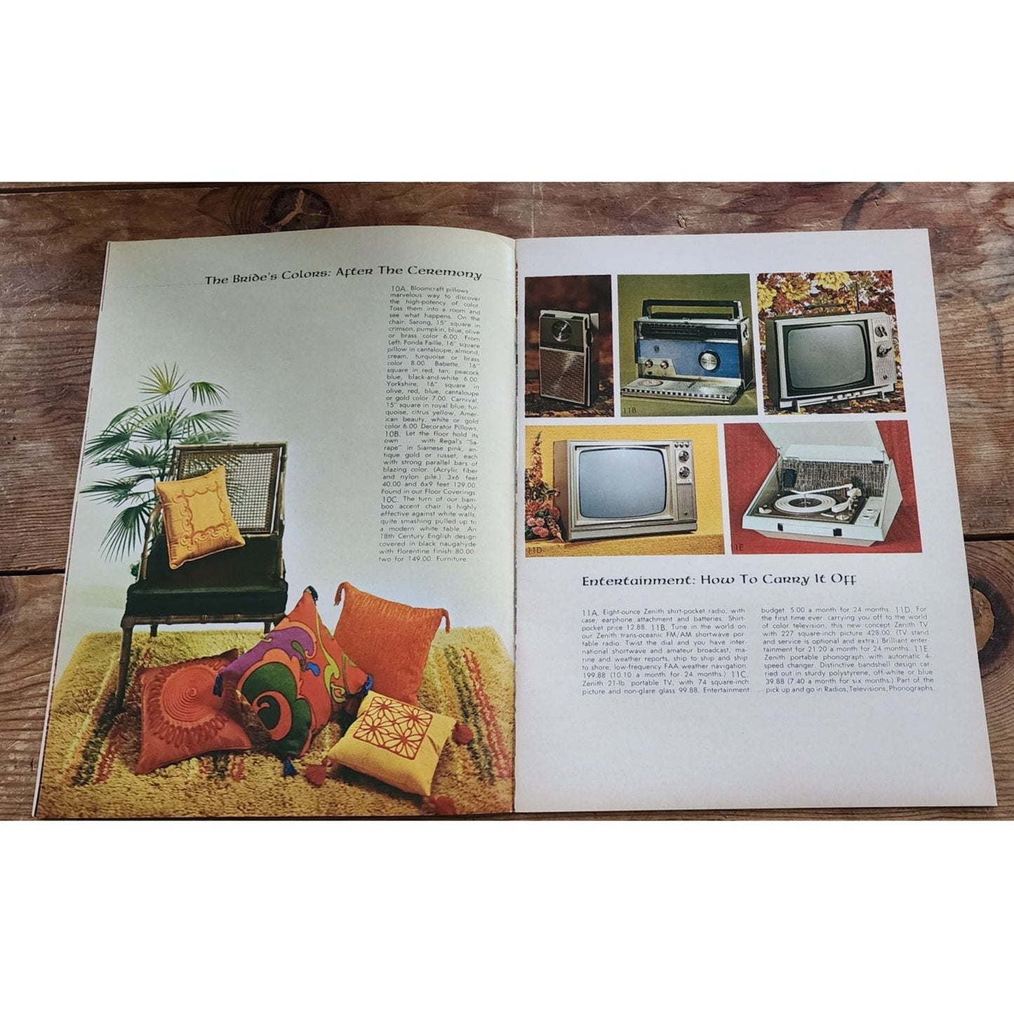 Vintage 60s Housewares Catalog Interior Design Decor Pogue's Inside-Out