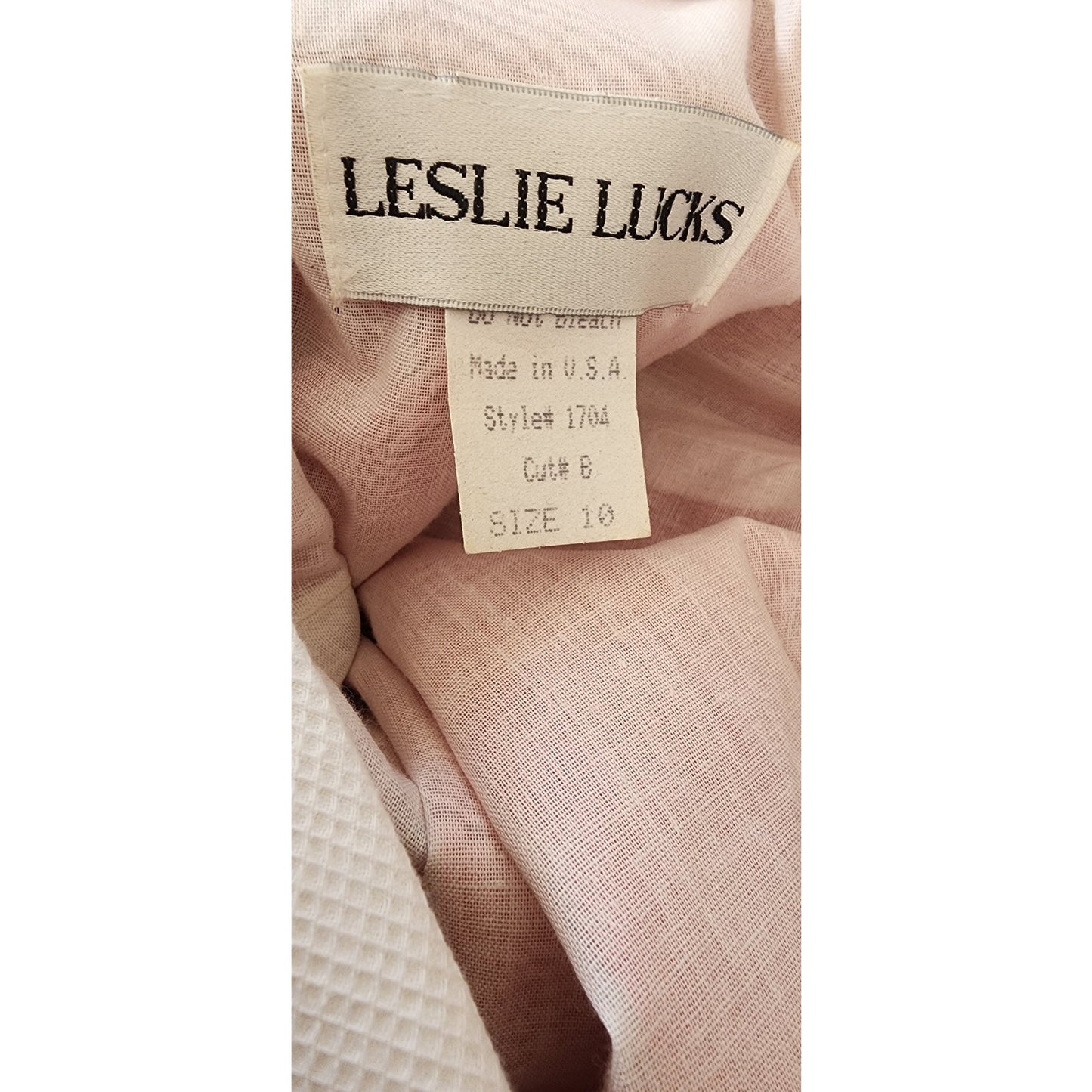 Vintage 80s Polka Dot Print Dress Red White Leslie Lucks