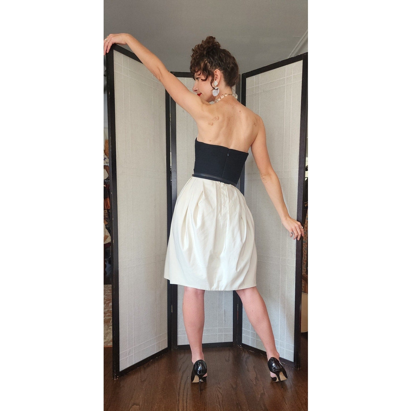 Jason Wu Resort 2000s Strapless Party Dress Ivory & Black NWT