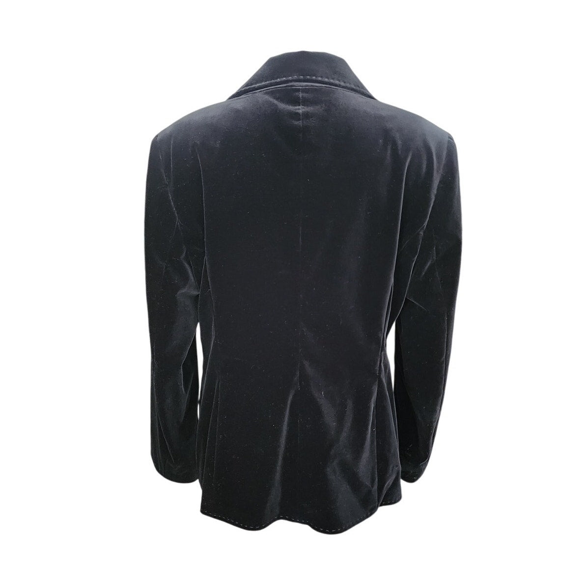 Vintage Escada Blazer Black Velvet Jacket / 44