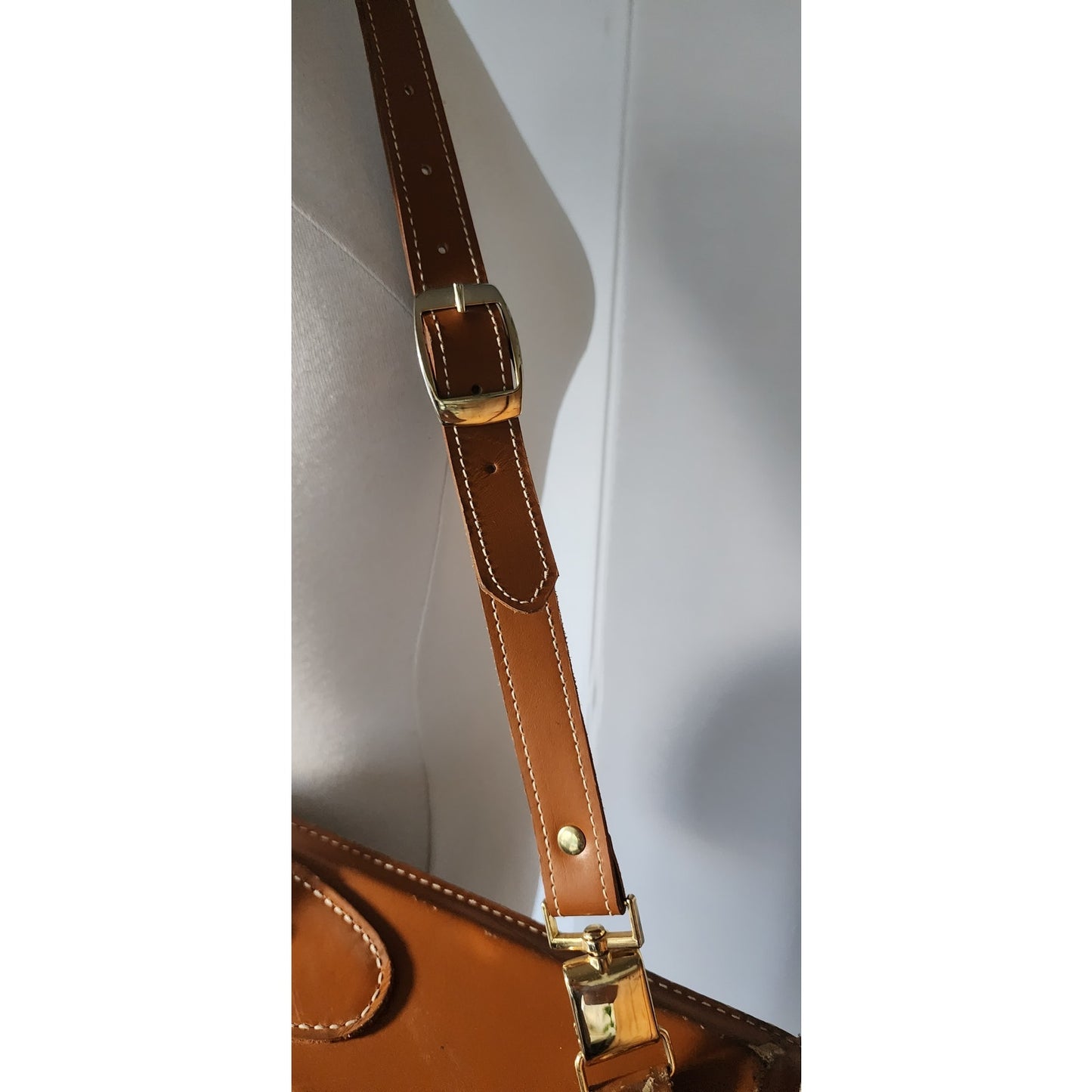 Vintage Louis Vuitton Leather Garment Bag Folding Luggage