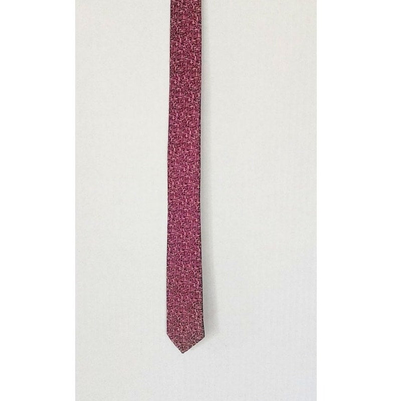 Vintage 60s Mens Tie Mauve Pink Speckled Print Midcentury Modern by Visions