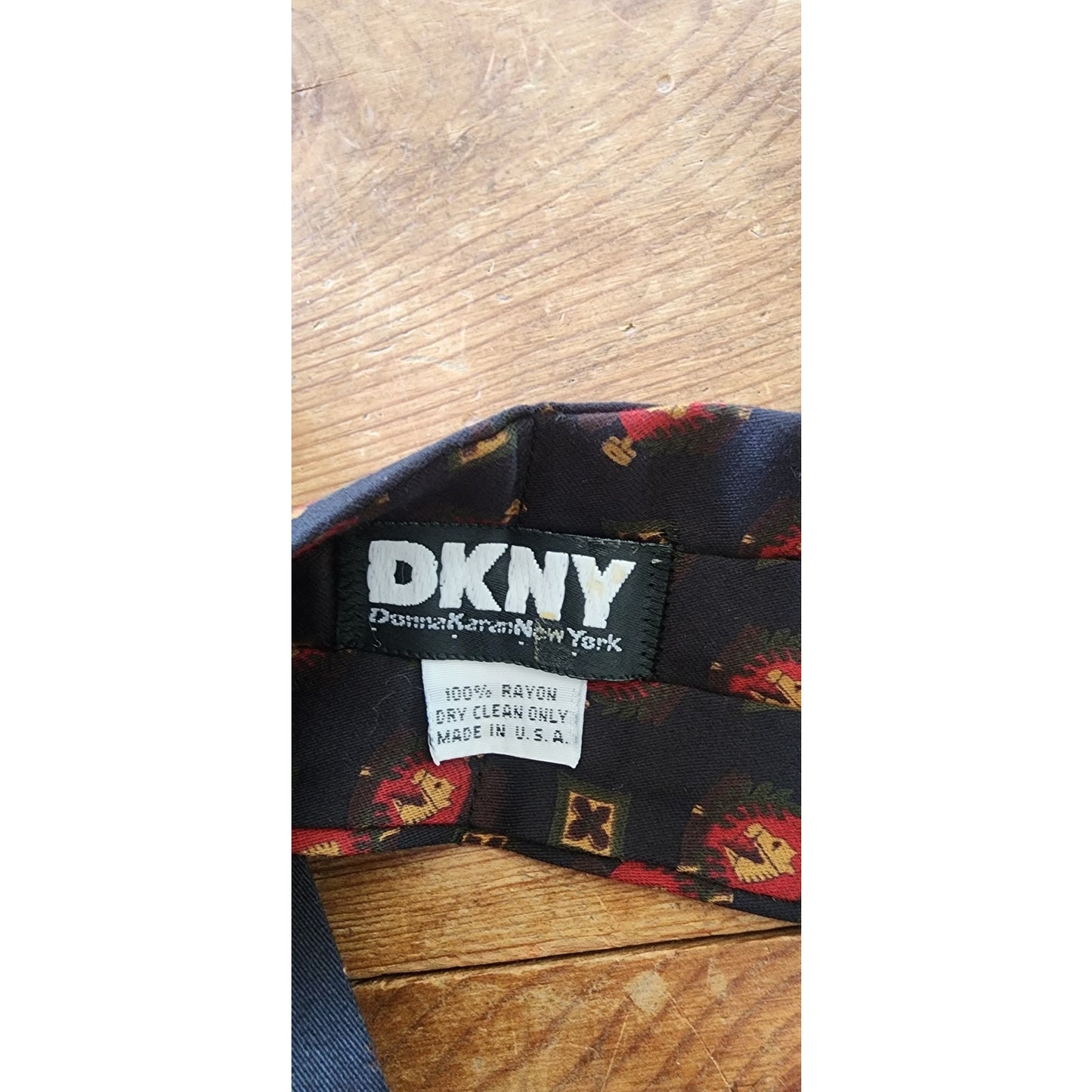 Vintage 1990s DKNY Ascot Scarf Equestrian Horse Print