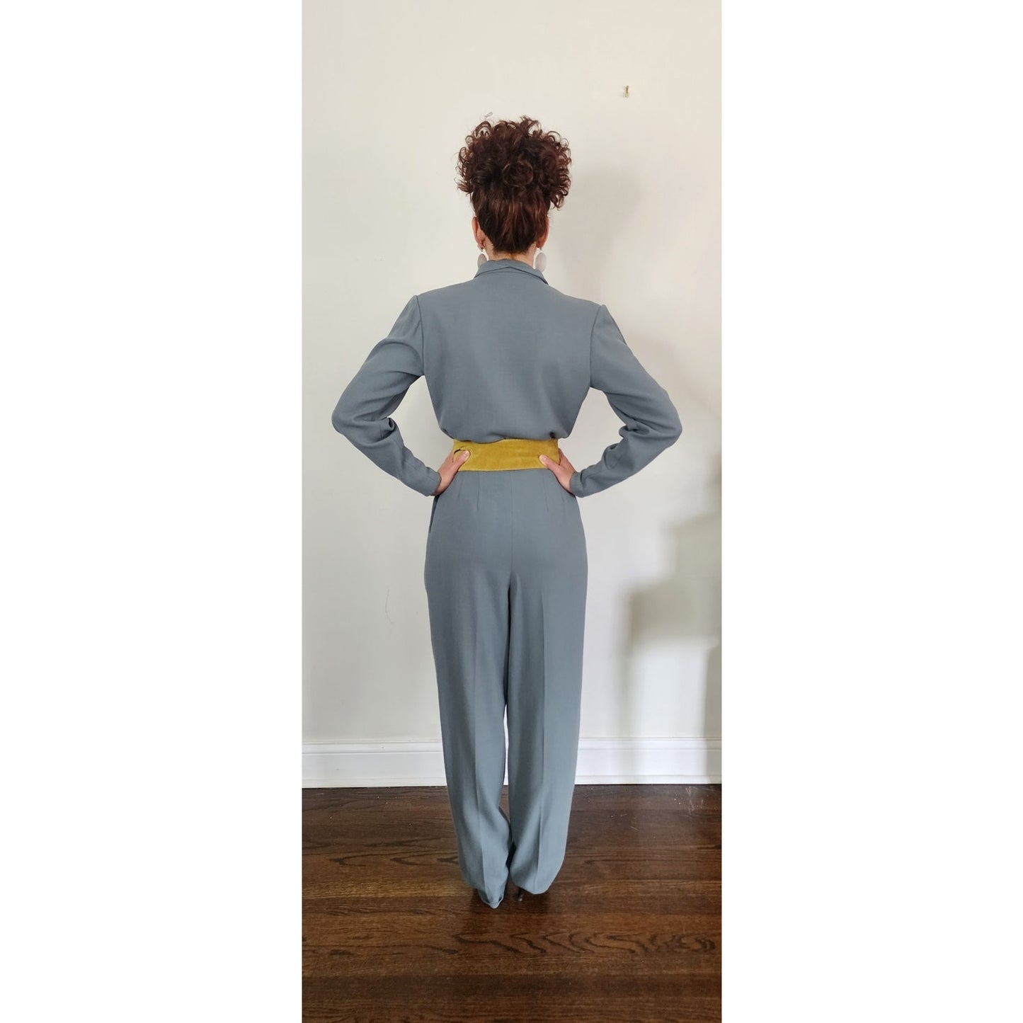 Vintage 1980s Bob Mackie Jumpsuit + Tapestry Jacket Set / M - L