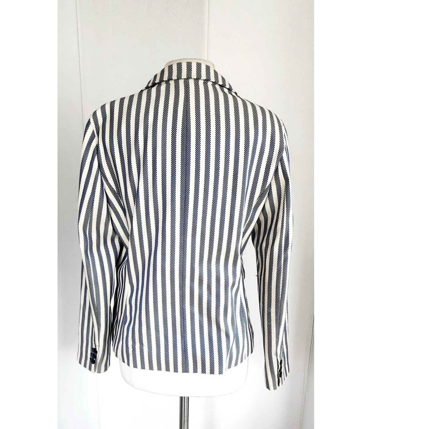Vintage 90s Emporio Armani Blazer Gray Stripe / M