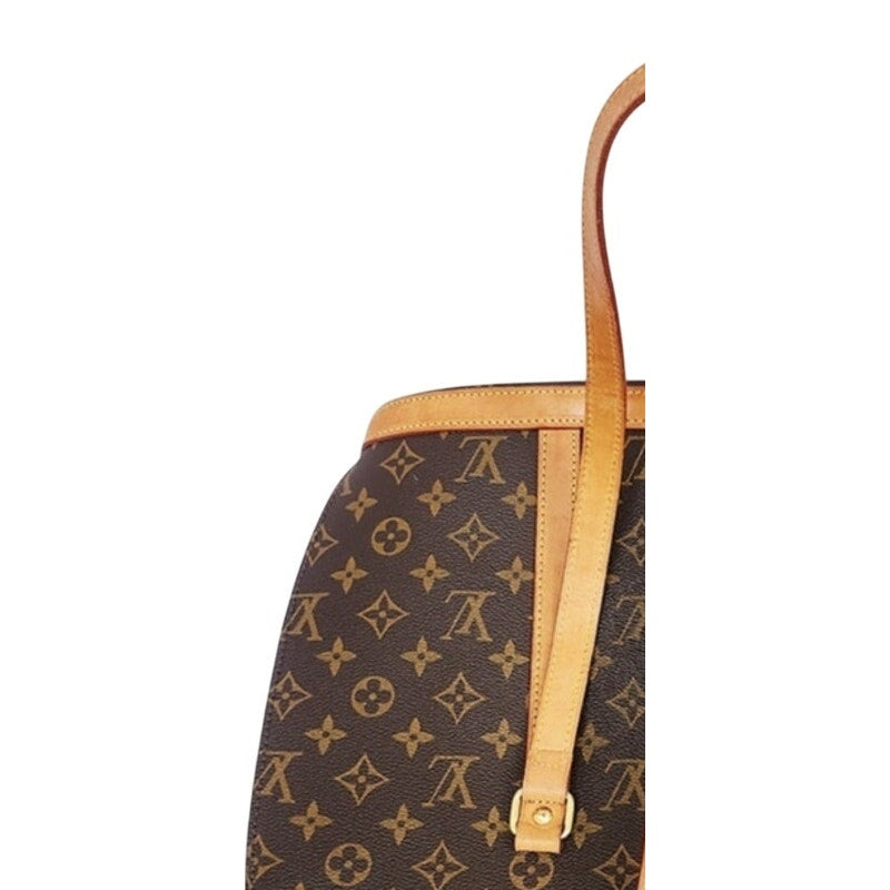 Vintage 1990s Louis Vuitton Babylone Tote Bag Monogram Brown Leather