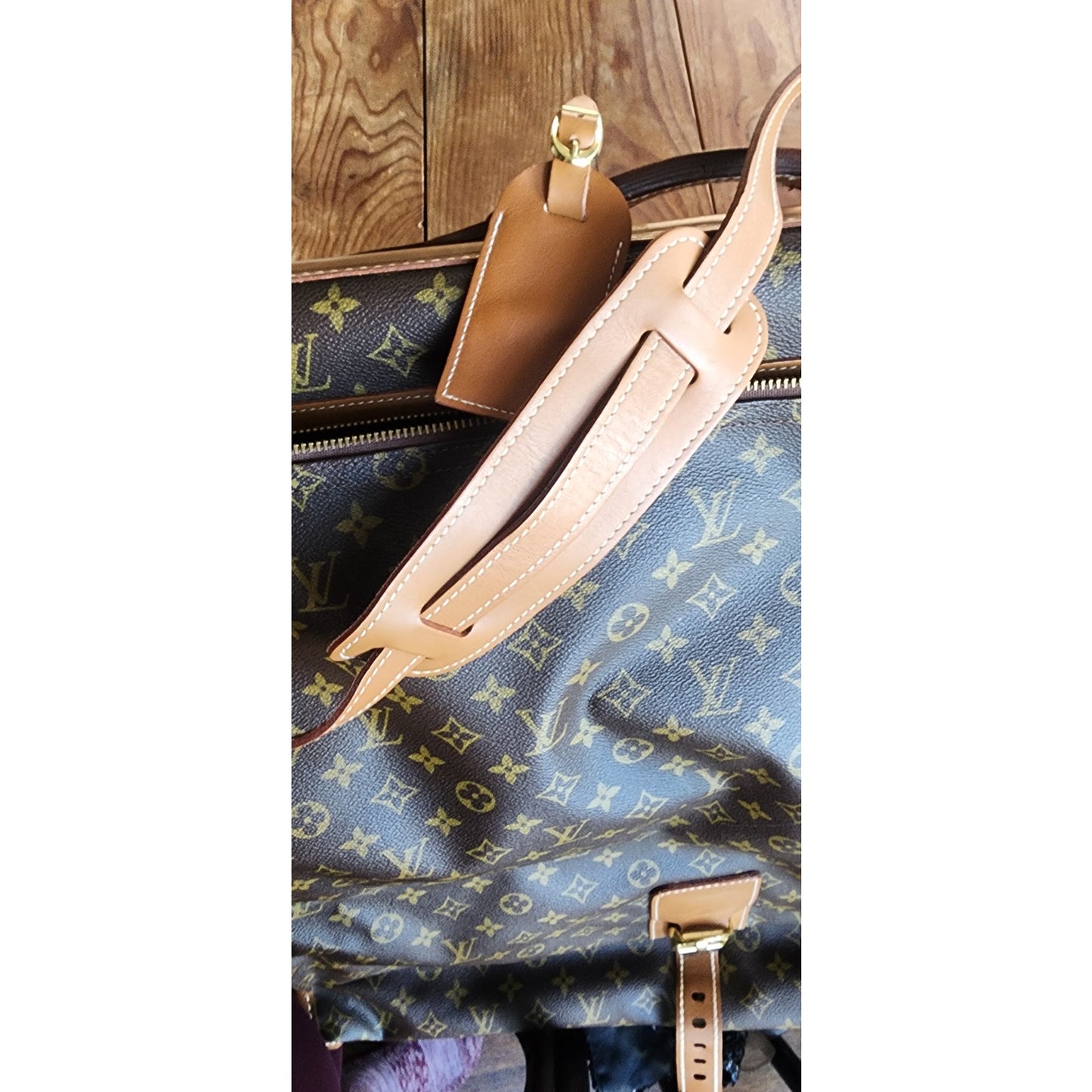 Vintage Louis Vuitton Luggage Garment Bag Monogrammed