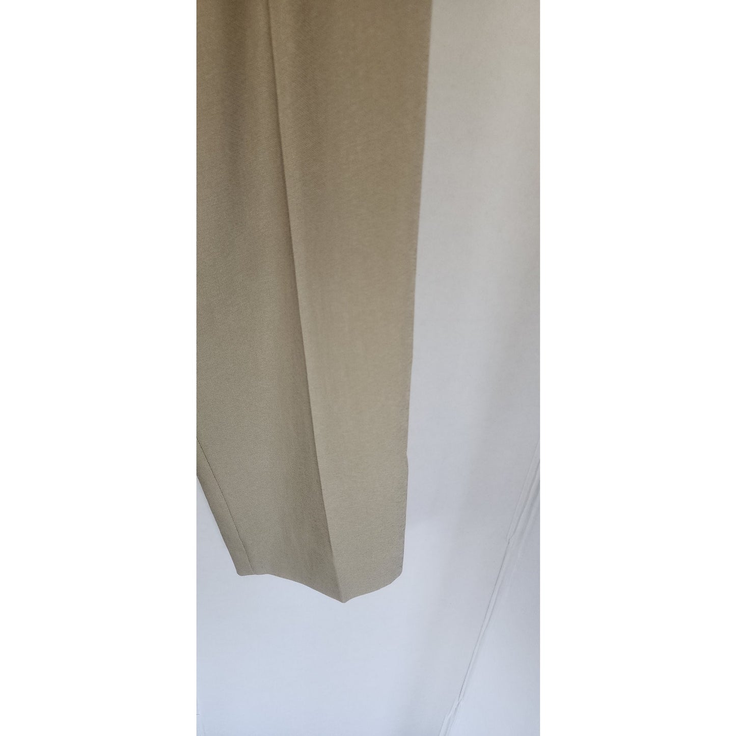 Vintage 1990s Pant Suit Beige Cotton Rayon Joan & David / Small