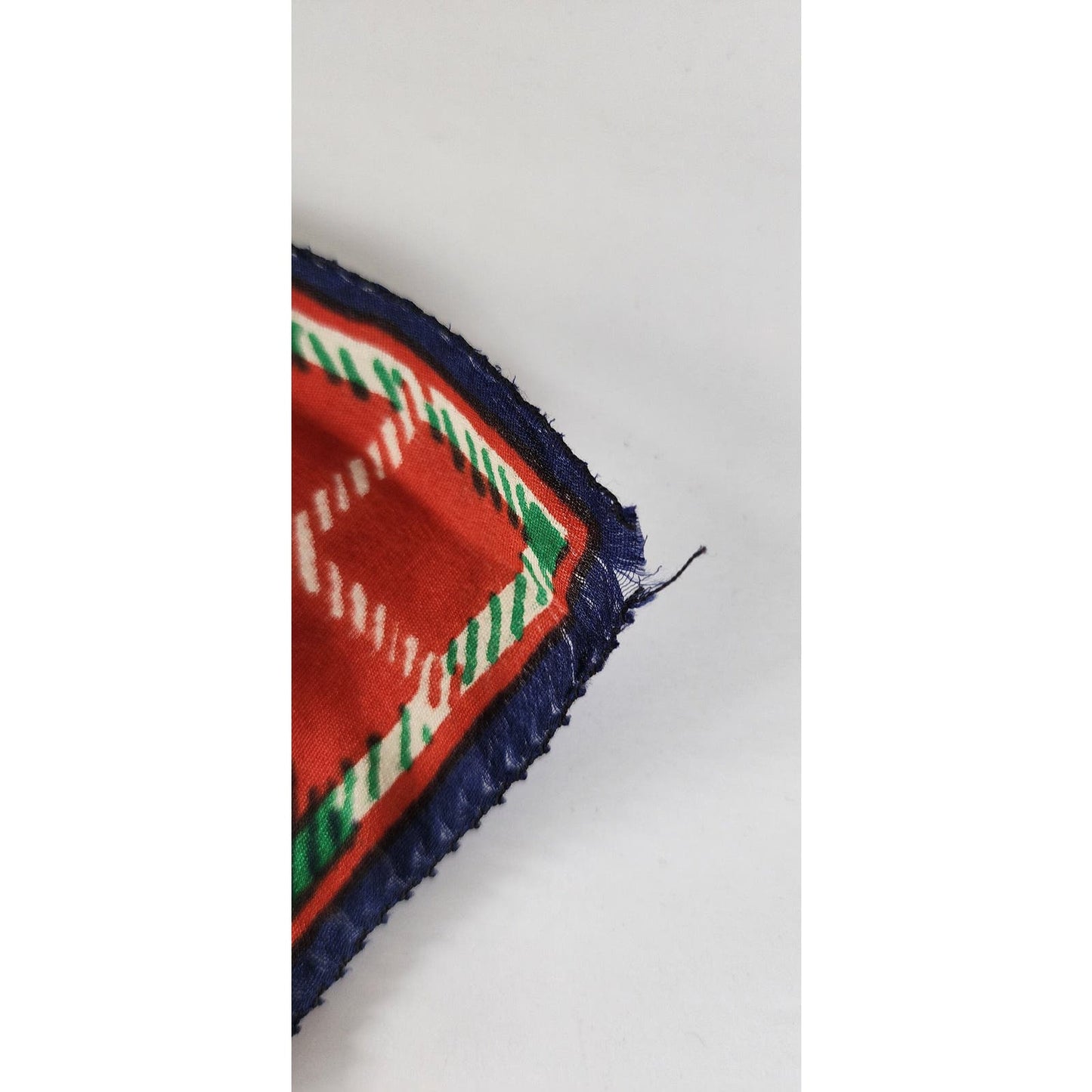 Vintage 40s Souvenir Scarf Scottish Dancers Plaid Pattern Highlander