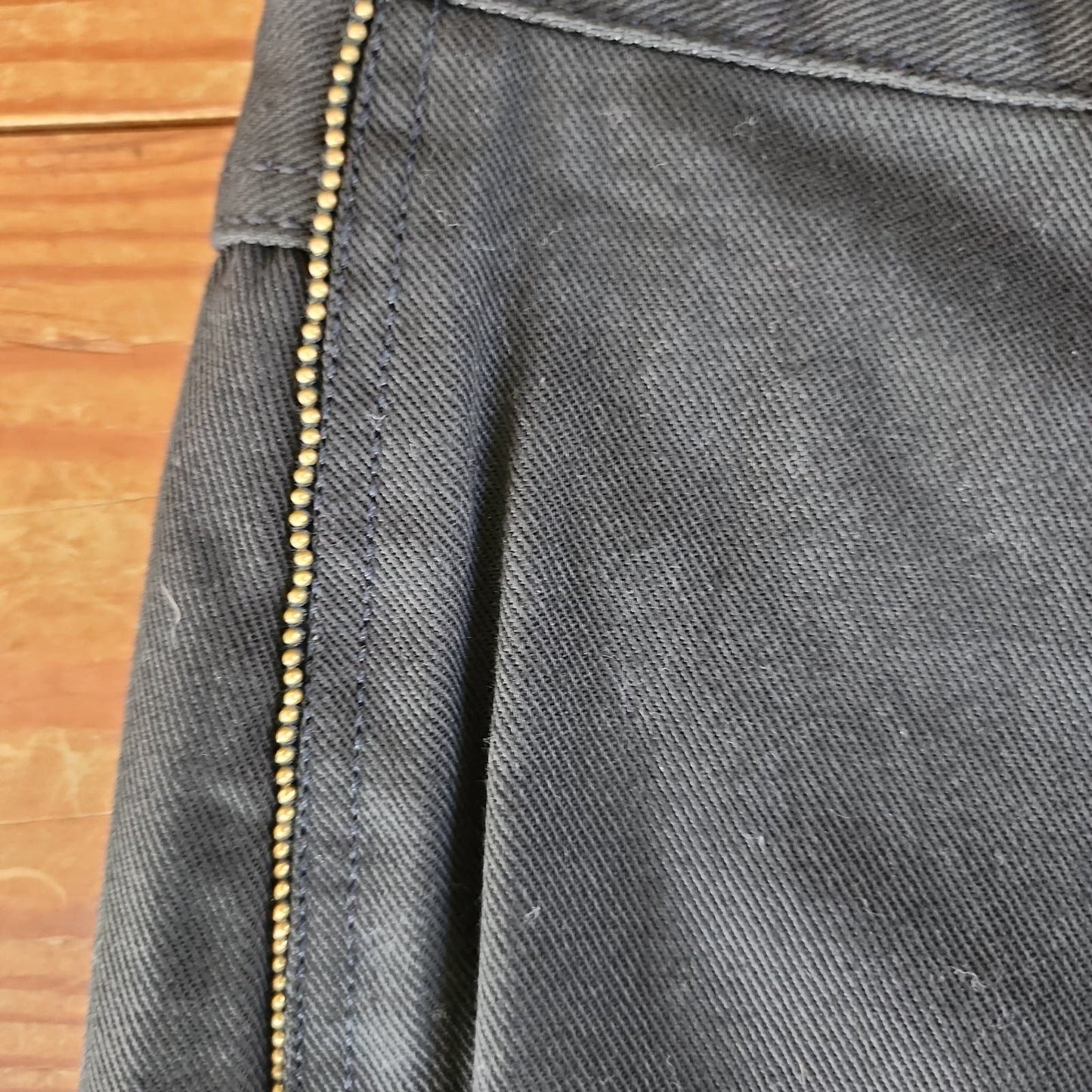 Vintage Valentino Jeans Black Denim Pants Gold Bead Trim Extra Tall