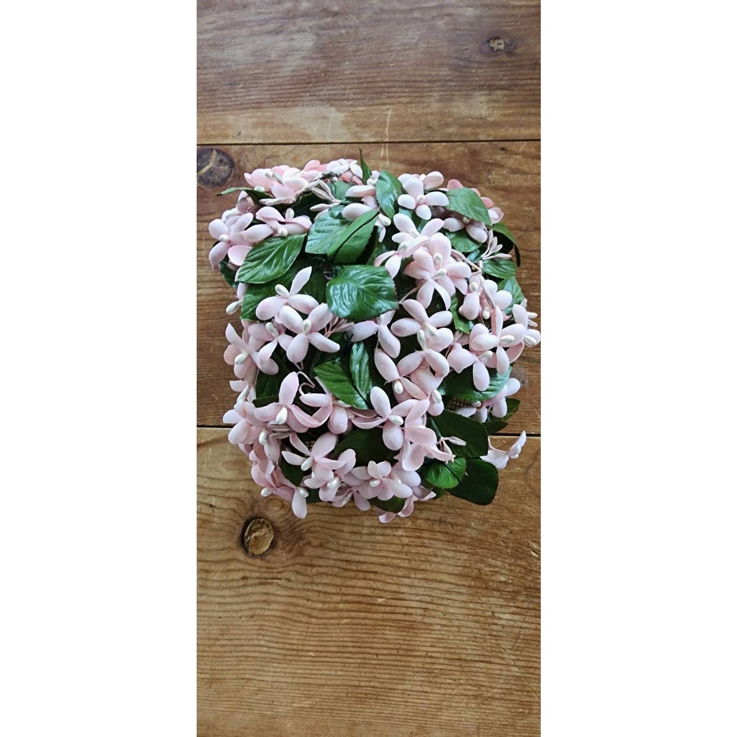 50s Pink Floral Hat Fascinator