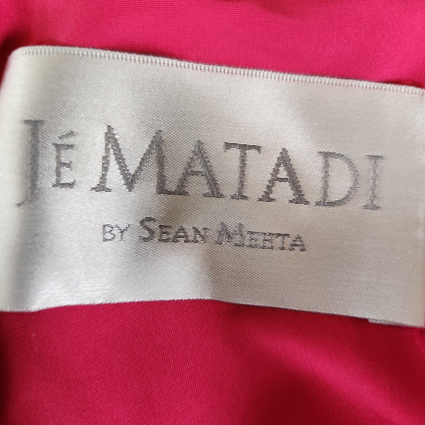 Vintage Beaded Crop Top Pink Satin Y2K Era Je Matadi Sean Mehta