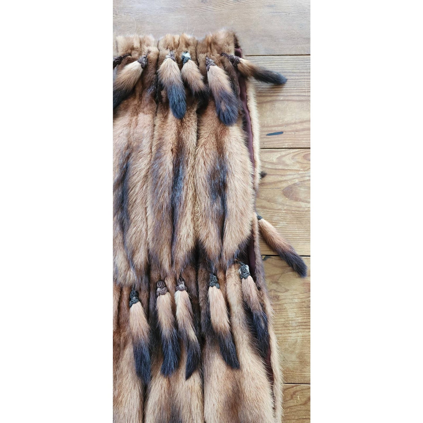 40s Fitch Fur Stole With Tails Pelt Chas Bobinsky Chicago