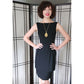 Vintage 60s Little Black Dress Sleeveless Rayon Crepe Saks Fifth Ave
