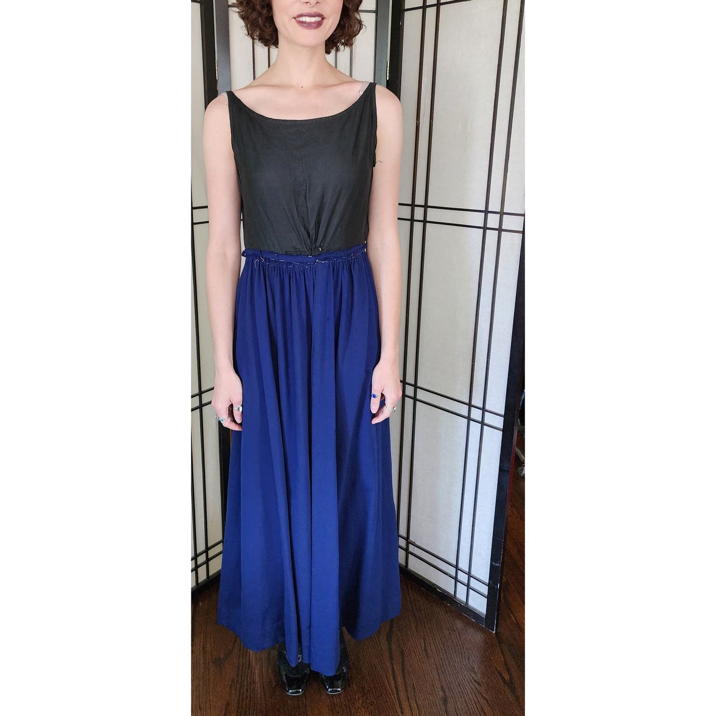 Edwardian Dress Suit Blue Wool Soutache Embroidery AS IS