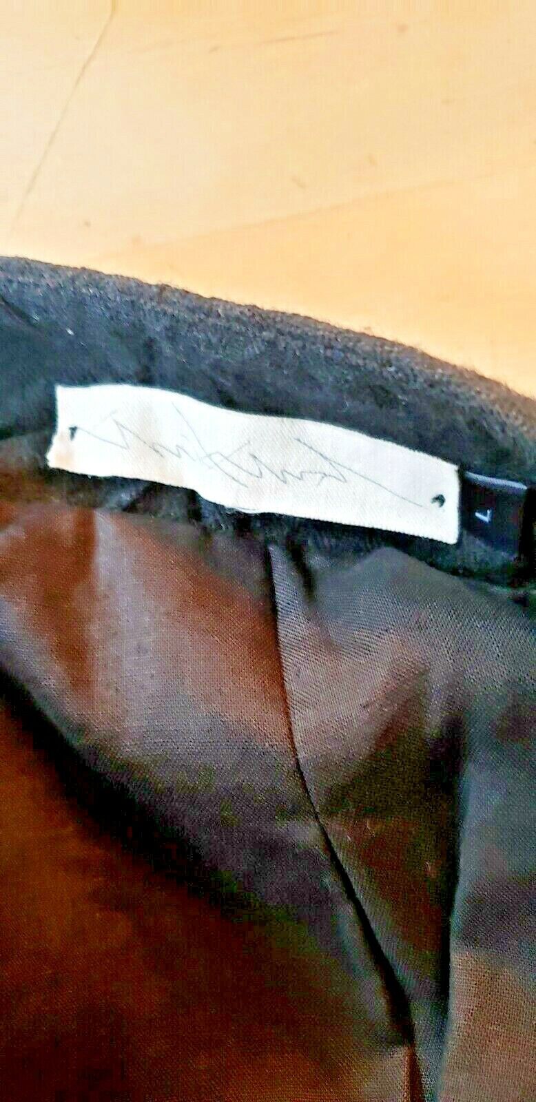 Umit Unal Jacket Black Avant Garde Designer Large Long Sleeved Button Down